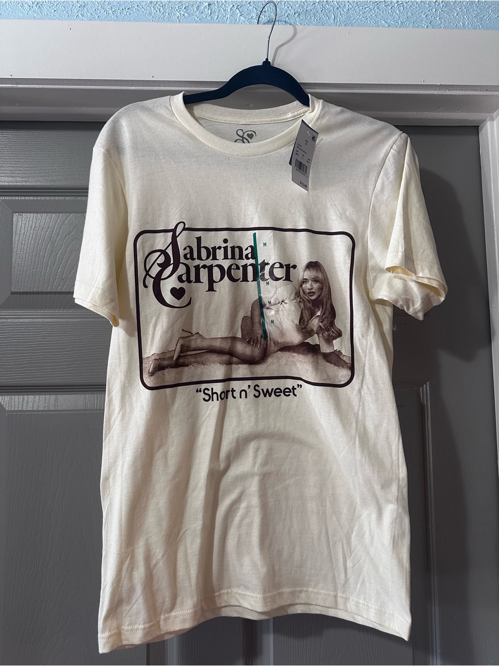 Sabrina Carpenter Short n' Sweet Cream Graphic Tee